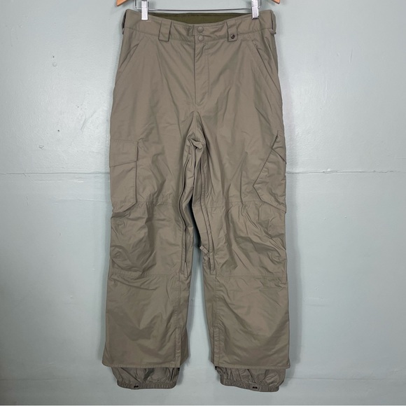 Burton G Cargo Snow Pants Skii Green Men’s Size Medium Multi Pockets